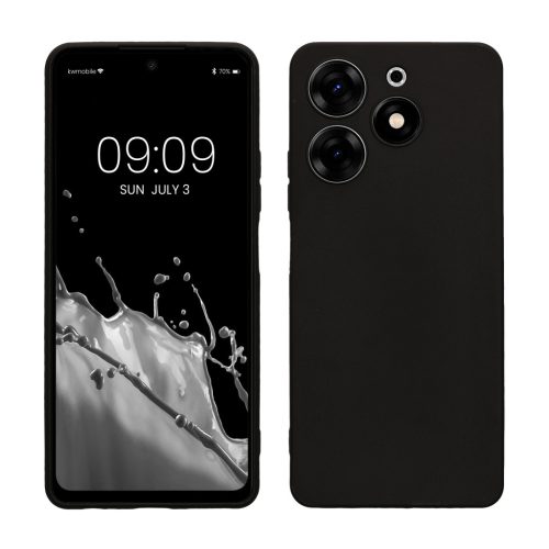 Pouzdro Kwmobile pro Tecno Spark 10 Pro, černé, silikonové, 61757.47