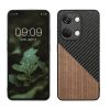 Pouzdro Kwmobile pro OnePlus Nord 3 5G, hnědé/černé, dřevo/silikon, 61769.01