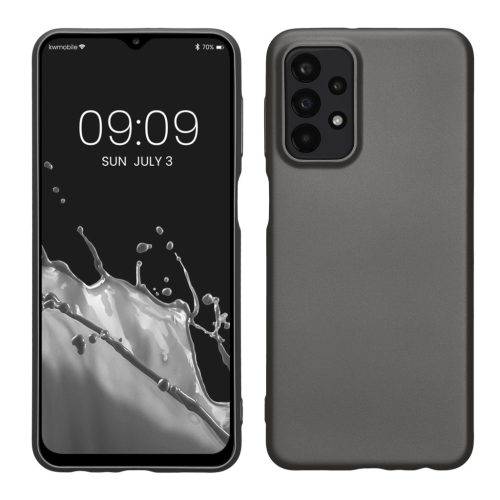 Pouzdro Kwmobile pro Samsung Galaxy A23/Galaxy A23 5G, šedé, silikonové, 57955.232