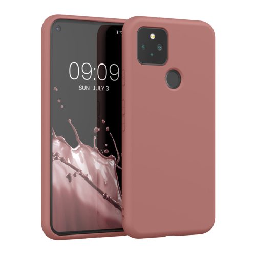 Pouzdro Kwmobile pro Google Pixel 5, růžové, silikonové, 53778.193