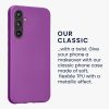 Pouzdro Kwmobile pro Samsung Galaxy A54 5G, fialové, silikonové, 60797.24