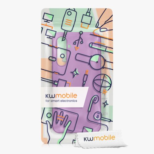 Pouzdro Kwmobile pro Samsung Galaxy A54 5G, fialové, silikonové, 60797.24