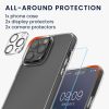 Sada pouzdra a 2 ochranných fólií pro přední stranu/fotoaparát pro Apple iPhone 14 Pro Max, průhledná, plast/tvrzené sklo, 61826.03