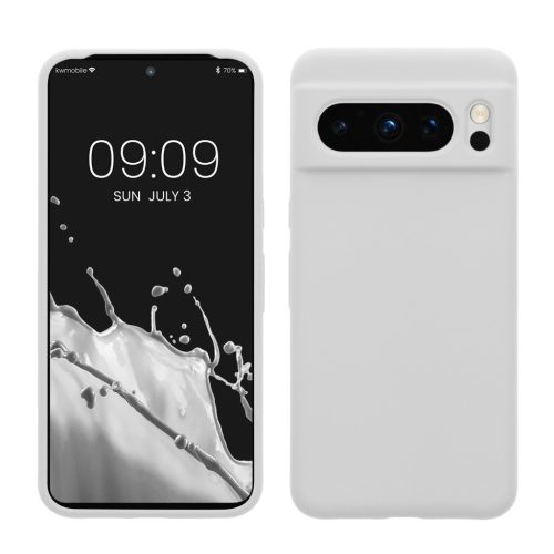 Pouzdro Kwmobile pro Google Pixel 8 Pro, bílé, silikonové, 61854.02