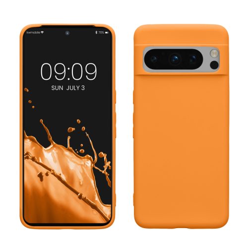 Pouzdro Kwmobile pro Google Pixel 8 Pro, oranžové, silikonové, 61856.15