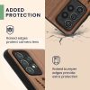 Pouzdro Kwmobile pro Samsung Galaxy A52/Galaxy A52 5G/Galaxy A52s 5G, hnědé, dřevo/silikon, 54354.16