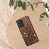 Pouzdro Kwmobile pro Samsung Galaxy A52/Galaxy A52 5G/Galaxy A52s 5G, hnědé, dřevo/silikon, 54354.16