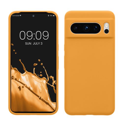 Pouzdro Kwmobile pro Google Pixel 8 Pro, oranžové, silikonové, 61854.191