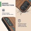 Pouzdro Kwmobile pro Samsung Galaxy A14 5G, hnědé/vícebarevné, dřevo/silikon, 60817.07