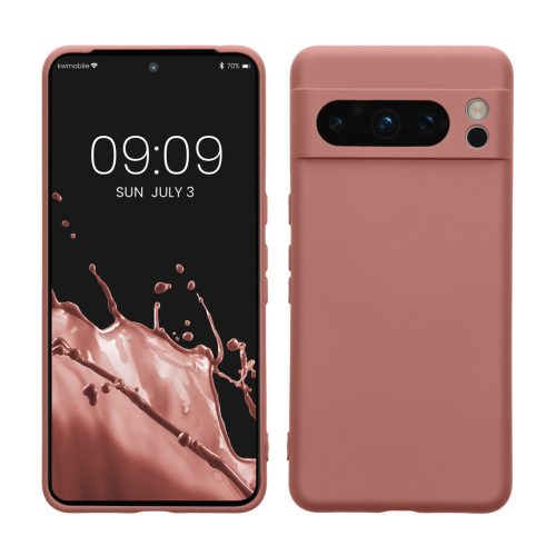 Pouzdro Kwmobile pro Google Pixel 8 Pro, růžové, silikonové, 61860.193
