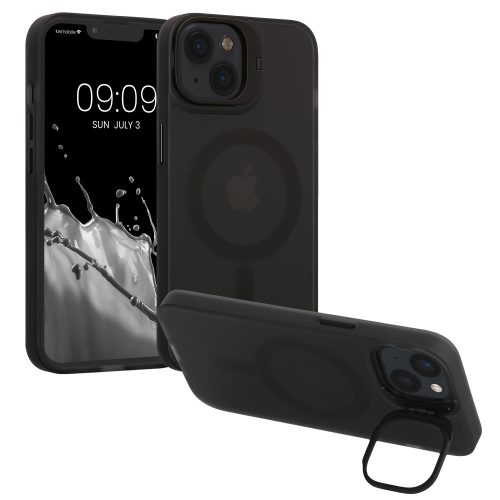 Kryt Kwmobile pro Apple iPhone 13, černý/průhledný, silikon, 61939.01