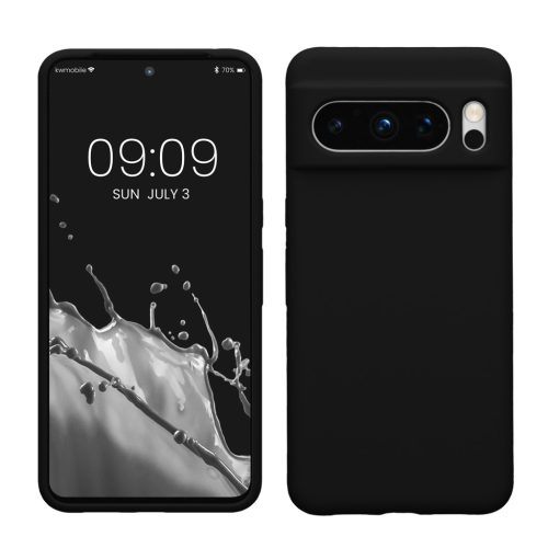 Pouzdro Kwmobile pro Google Pixel 8 Pro, černé, silikonové, 61854.01