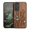 Pouzdro Kwmobile pro Samsung Galaxy A54 5G, hnědé, dřevo/silikon, 60799.09