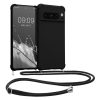 Pouzdro Kwmobile se šňůrkou na krk pro Google Pixel 8 Pro, černé, silikonové, 61868.01