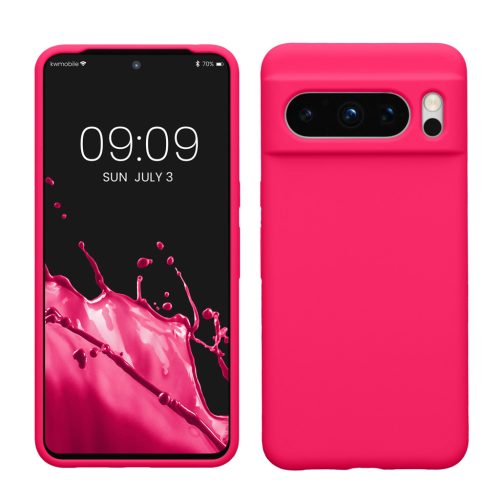 Pouzdro Kwmobile pro Google Pixel 8 Pro, růžové, silikonové, 61854.77