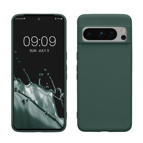 Pouzdro Kwmobile pro Google Pixel 8 Pro, zelené, silikonové, 61856.171