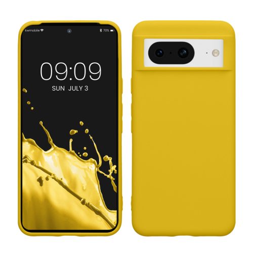 Pouzdro Kwmobile pro Google Pixel 8, žluté, silikonové, 61855.165