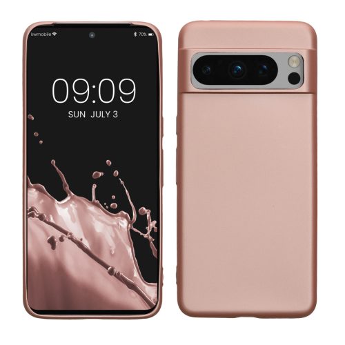 Pouzdro Kwmobile pro Google Pixel 8 Pro, růžové, silikonové, 61858.31