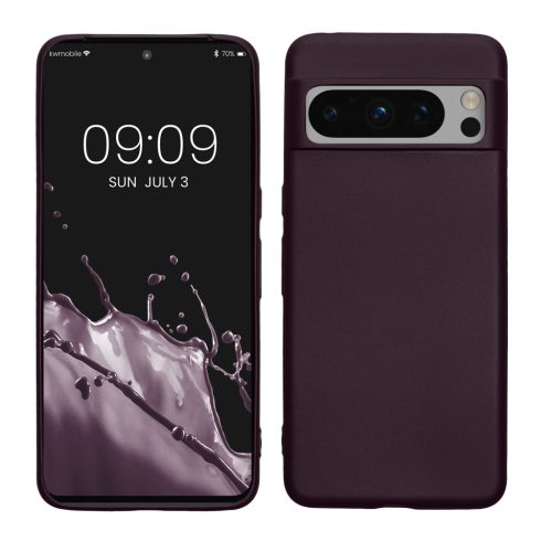 Pouzdro Kwmobile pro Google Pixel 8 Pro, tmavě fialové, silikonové, 61858.115