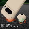Pouzdro Kwmobile se šňůrkou na krk pro Google Pixel 8 Pro, krémové, silikonové, 61868.16