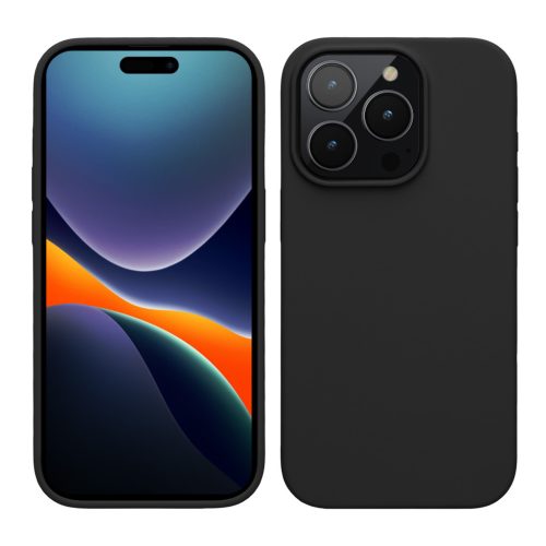 Pouzdro Kwmobile pro Apple iPhone 15 Pro, černé, silikonové, 61955.01