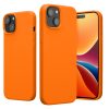 Pouzdro Kwmobile pro Apple iPhone 15 Plus, oranžové, silikonové, 61954.15
