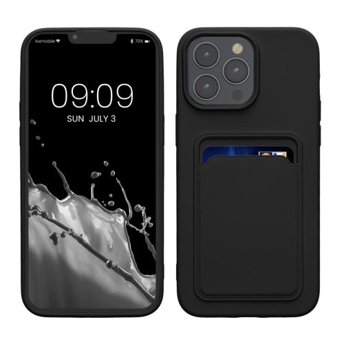 Pouzdro Kwmobile pro Apple iPhone 15 Pro Max, černé, silikonové, 62020.01