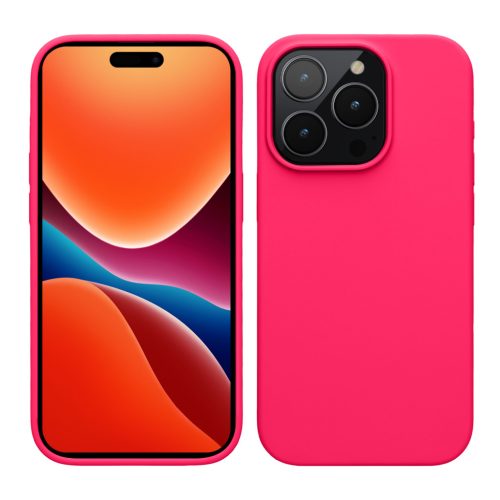 Pouzdro Kwmobile pro Apple iPhone 15 Pro Max, růžové, silikonové, 61956.77