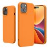 Pouzdro Kwmobile pro Apple iPhone 15, oranžové, silikonové, 61957.15