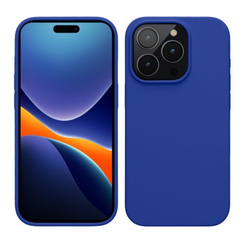 Pouzdro Kwmobile pro Apple iPhone 15 Pro Max, modré, silikonové, 61956.134