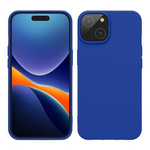 Pouzdro Kwmobile pro Apple iPhone 15, modré, silikonové, 61957.134