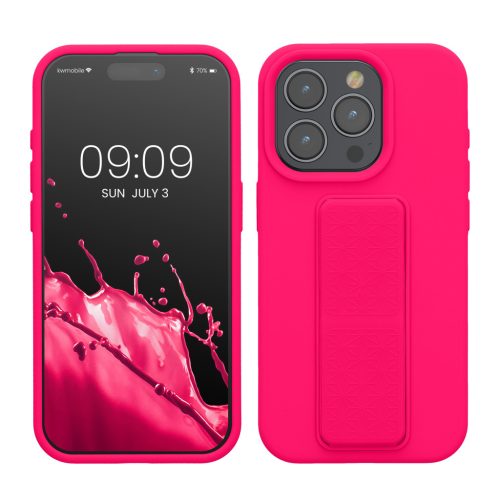 Pouzdro Kwmobile pro Apple iPhone 15 Pro, růžové, silikonové, 62015.77