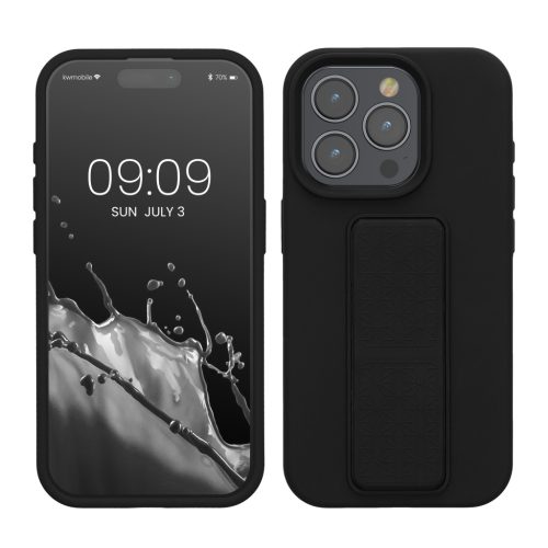 Pouzdro Kwmobile pro Apple iPhone 15 Pro, černé, silikonové, 62015.01