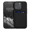 Pouzdro Kwmobile pro Apple iPhone 15 Pro, černé, silikonové, 62019.01