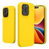 Pouzdro Kwmobile pro Apple iPhone 15 Pro, žluté, silikonové, 61955.165