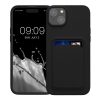 Pouzdro Kwmobile pro Apple iPhone 15 Plus, černé, silikonové, 62018.01