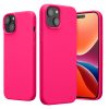 Pouzdro Kwmobile pro Apple iPhone 15, růžové, silikonové, 61953.77