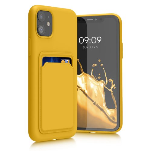 Pouzdro Kwmobile pro Apple iPhone 11, žluté, silikonové, 55114.165
