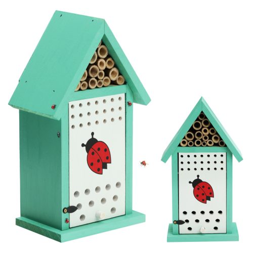 Casa pentru buburuze Navaris cu tuburi pentru albine, 14.5x9x24.5 cm, NAV000025VE001C
