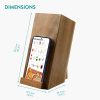 Suport cutite Navaris din lemn de acacia, cu suport telefon, 25,5x19x11 cm, NAV000009YK004C