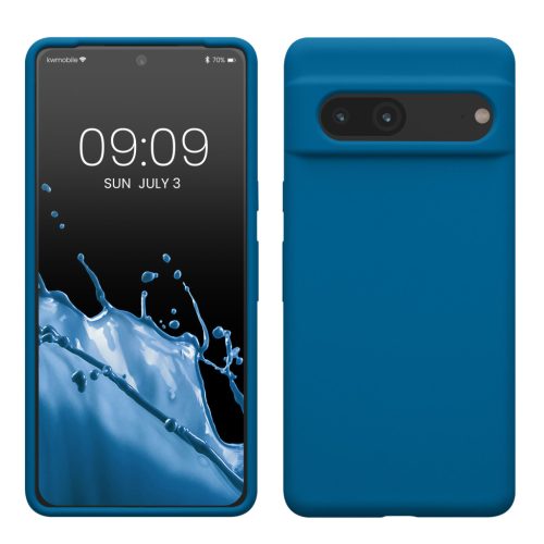 Pouzdro Kwmobile pro Google Pixel 7, modré, silikonové, KWM0000171I034C