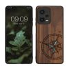 Kryt Kwmobile pro Xiaomi Redmi Note 12 Pro 5G, hnědo-modrý, dřevo, KWM000018BW004C