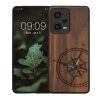 Kryt Kwmobile pro Xiaomi Redmi Note 12 Pro 5G, hnědo-modrý, dřevo, KWM000018BW004C