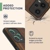 Kryt Kwmobile pro Xiaomi Redmi Note 12 Pro 5G, hnědo-modrý, dřevo, KWM000018BW004C