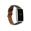 Řemínek Kwmobile pro Huawei Watch Fit mini, zelená/hnědá, přírodní kůže, KWM0000174K006C