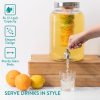 Dozator bauturi Navaris, 8L, robinet inox, infuzor fructe si insertie gheata, NAV000011FD002C