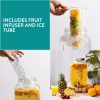 Dozator bauturi Navaris, 8L, robinet inox, infuzor fructe si insertie gheata, NAV000011FD002C