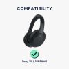 Sada 2 ks náušníků Kwmobile pro Sony WH-1000XM5, černá, ekokůže, KWM000024SF001C