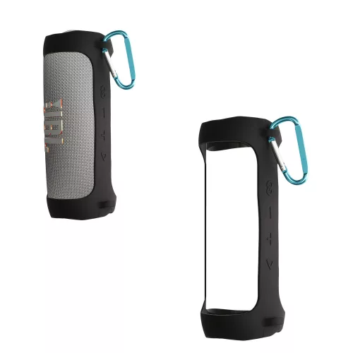 Pouzdro Kwmobile pro JBL Flip 6/Flip 5, černé, silikonové, KWM000024SO001C