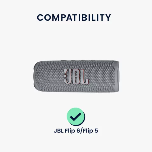 Pouzdro Kwmobile pro JBL Flip 6/Flip 5, černé, silikonové, KWM000024SO001C